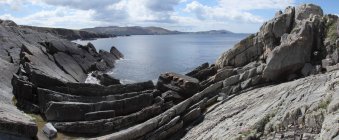 Formation de roches côtières — Photo de stock