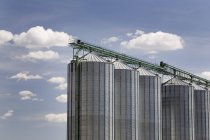 Large Grain Bins — Stock Photo