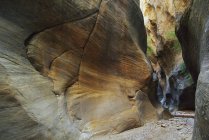 Sandstone Formation In Narrow Canyon — Stock Photo