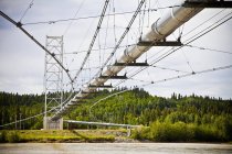 Аляскинский нефтепровод — стоковое фото