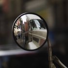 Rear View Mirror Of Vehicle — Stock Photo