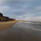 Praia e costa oceânica — Fotografia de Stock