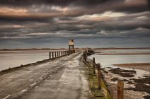The Causeway From Holy Island — Stock Photo