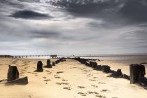 Пляж, максимальна, Англія — стокове фото