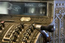 Closeup View Of Antique Cash Register — Stock Photo