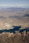 Вид с воздуха на пустыню — стоковое фото