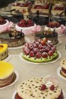 Decorative Cakes On Display — Stock Photo