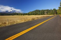 Strada con Mount Hood — Foto stock
