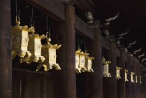 Japanese metal lanterns — Stock Photo
