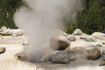 Fumarole lassen parque nacional vulcânico — Fotografia de Stock