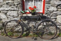 Старий іржавий велосипеда — стокове фото