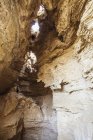 Mur d'une grotte avec des formations salines — Photo de stock