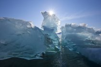 Iceberg flotando en aguas tranquilas - foto de stock