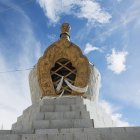 Structure en pierre au monastère sera — Photo de stock