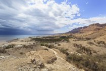 Пейзаж і мертве море — стокове фото
