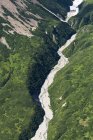 Вид с воздуха на водопады — стоковое фото