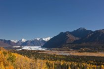 Matanuska-Gletscher und Chugach-Berge — Stockfoto