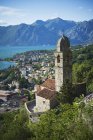 Bay of kotor at Montenegro — Stock Photo