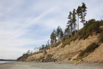 Los acantilados de arena que erosionan - foto de stock