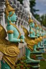 Храмовые украшения Камбоджи — стоковое фото