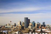 Paisaje de invierno de Calgary - foto de stock