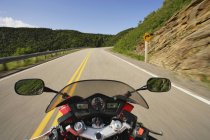 View On Motorcycle In Action — Stock Photo