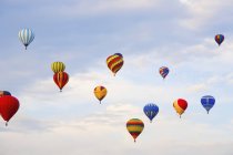 Hot Air Balloons In Flight — Stock Photo