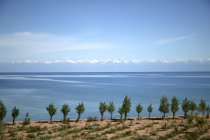 Montanhas distantes no Quirguistão — Fotografia de Stock