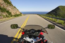 Blick auf Motorrad in Aktion — Stockfoto