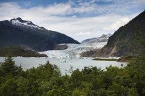 Mendenhall Glacier And Bay — Stock Photo