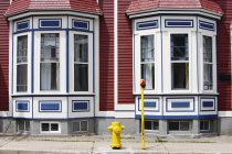 Vista di case colorate, St. John's, Terranova, Canada — Foto stock