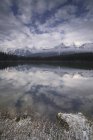 Herbert Lake And Bow Range — Stock Photo