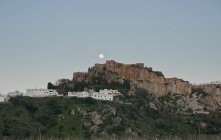 Mondaufgang über Castillo salobrena — Stockfoto
