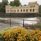 Fyris River And Pump House — Stock Photo