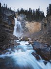 Panther Falls si tuffa oltre la scogliera a Banff — Foto stock