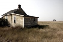 Edificio abbandonato nella città fantasma di Robsart — Foto stock