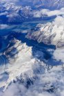 Vue aérienne des montagnes — Photo de stock