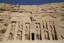 Hathor храм королеви Nefertari — стокове фото