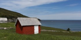 Small red shed — Stock Photo