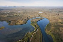 Aerial view of river — Stock Photo
