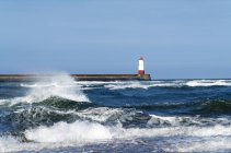Berwick breakwater lighthouse — Stock Photo