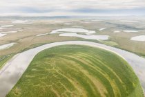 Aerial view of wetlands — Stock Photo