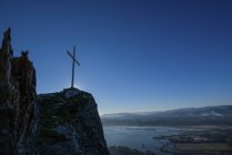 Croce sul Monte Tzouhalem — Foto stock