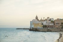 Sitges downtown and seaside view — Stock Photo
