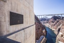 The construction of the Hoover Dam — Stock Photo
