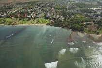 Vista aérea del Parque Waipuilani - foto de stock