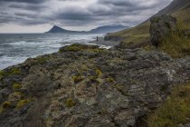 Fiordos Occidentales en el noroeste de Islandia - foto de stock