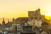 Catedral de Granada al atardecer - foto de stock