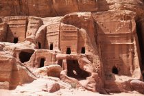 Nabataean and roman tombs, petra, jordan — Stock Photo