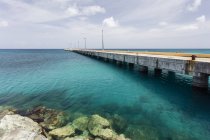 Frederiksted Pier over water of sea — Stock Photo